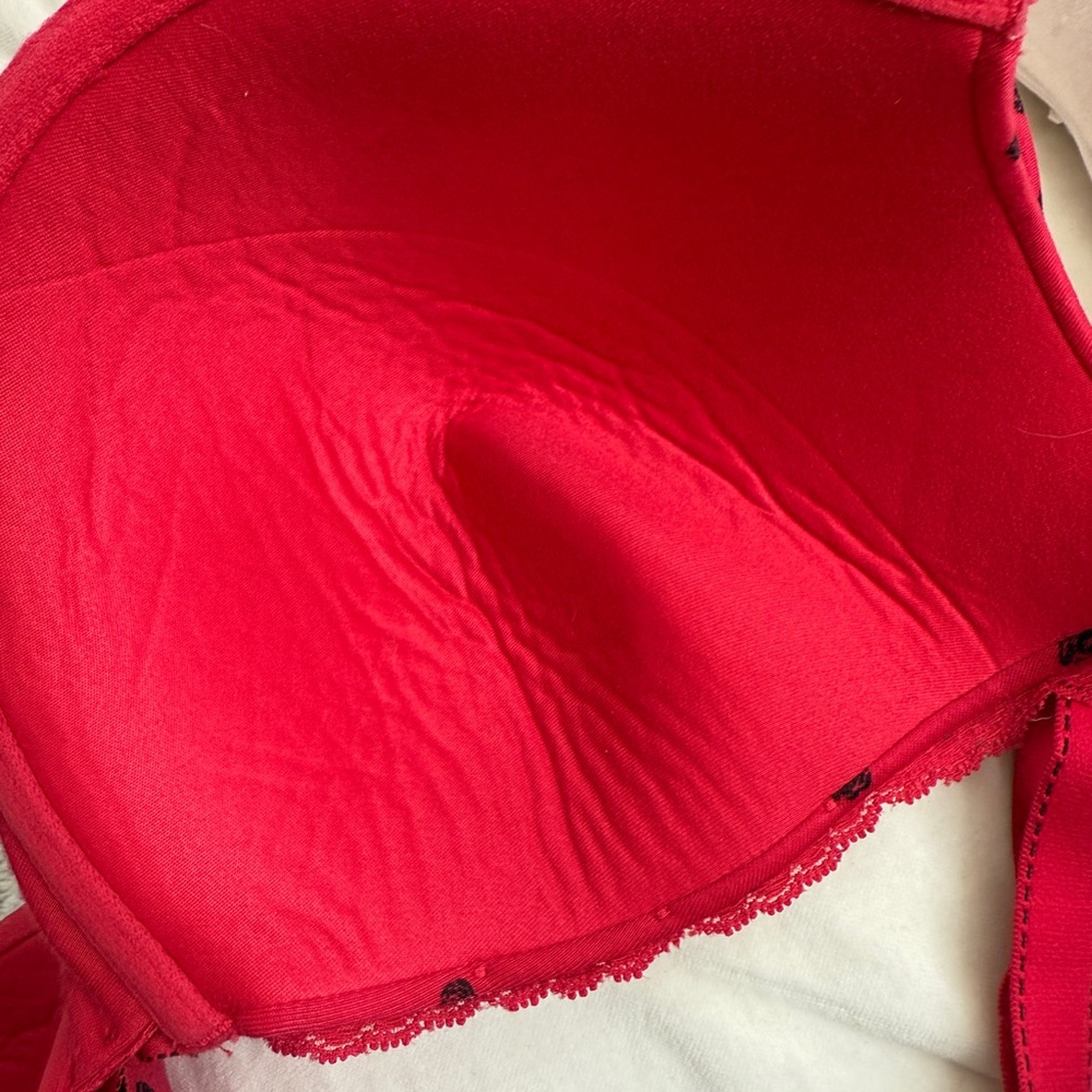 Red off cherry Color Bra - Picture 6 of 7